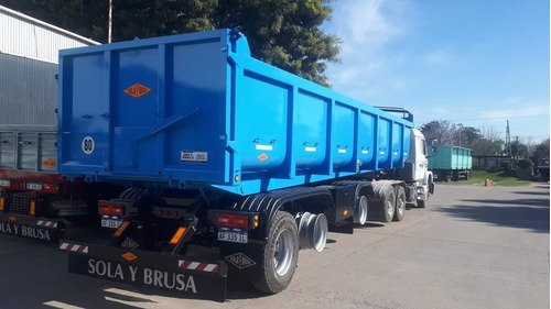 Semirremolque Batea Sola Y Brusa Okm, Vuelco Trasero
