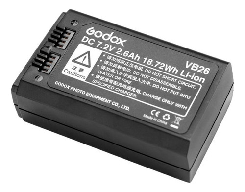 Bateria Godox Vb26 Para Flash - Preto