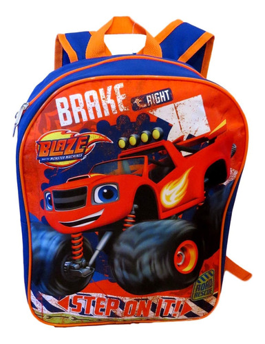 Mochila Escolar Blaze Y Los Monster Machines 15