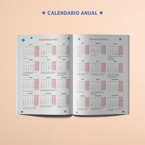 Agenda 2023 Literaria - Tapa Dura 21x15cm Cosida - Fera