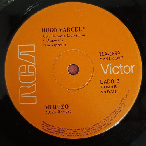 Simple Hugo Marcel Horacio Malvicino Y Orq Rca Victor C17