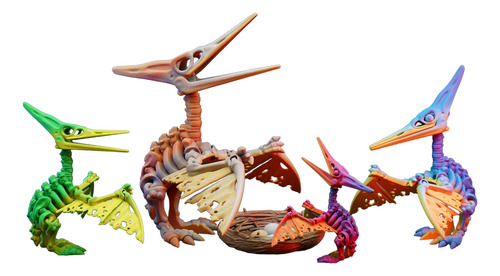 Dinosaurio Pterodáctilo Impresión 3d Varios Colores Xl