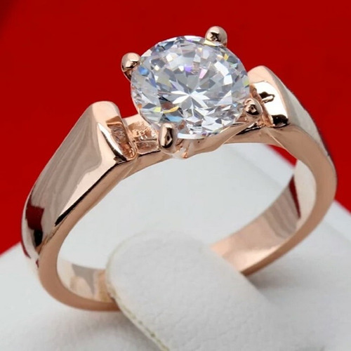 Anillo Compromiso Seis Baños Oro 18k Matrimonio Amor Mujer