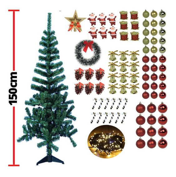 Kit 83 Enfeites Para Arvore De Natal Vermelho Dourado | MercadoLivre 📦 Kit 83 Enfeites Para Arvore De Natal Vermelho Dourado | MercadoLivre 📦