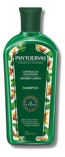 Shampoo Controle De Oleosidade Gengibre E Menta Phytoervas 