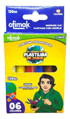 Plastilina El Mundo De Plastilina De Josué ( 3 Unidades)