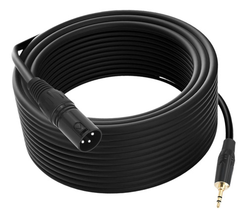 Cable De 3,5 Mm Desequilibrado A Xlr Macho De 3.5 Mm Trs A