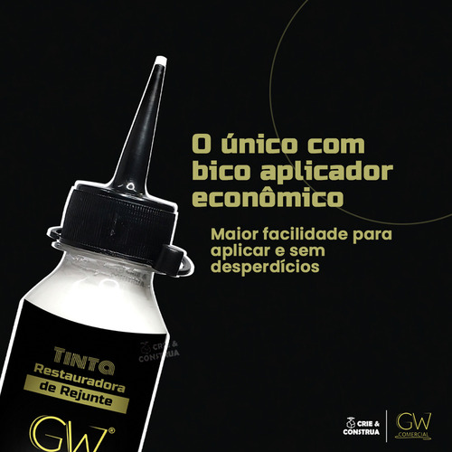 Tinta Restauradora De Rejunto Gw Restaura Fácil 200ml Gelo