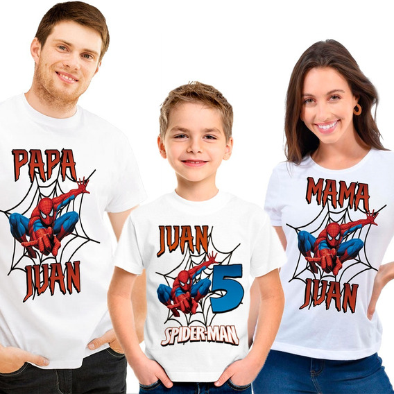 Top 35+ imagen playeras spiderman cumpleaños