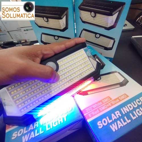 Lampara Luz Solar Led - Autoencedido - Sensor De Movimiento