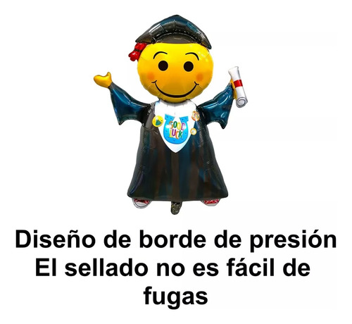 50 Globos Graduacion 18 PuLG. Fiesta Decoracion En Español Color Negro