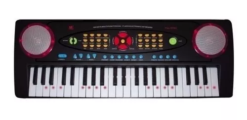 Teclado Infantil Turbinho YM-238C Mini 44 teclas Com Microfone - Look Music  Instrumentos Musicais