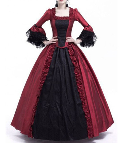 Disfraz De Reina Medieval Victoriana Para Mujer Masquerade W