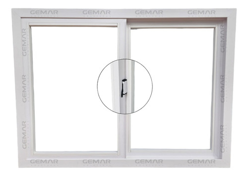 Ventana Gemar Pvc Premium 150x90 Hermetica Vidrio Dvh Termo