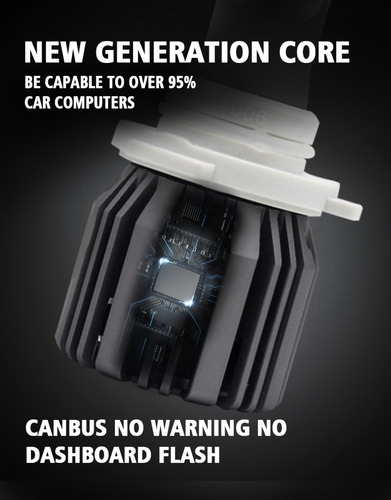 Imagen 7 de 9 de Luces Led U6 16.000 Lúmenes, 80w, H4, H13, 9004, 9007.