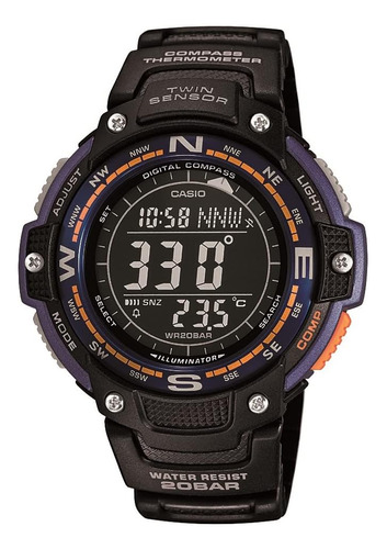 Reloj P/ Hombre Sgw-100-2bcf , Digital , Resistente Al Agua