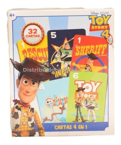 Cartas 4 En 1 Toy Story 4 Magic Makers En Caja