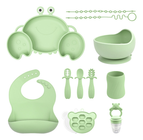 Juego De Vajilla Infantil Y For Bebés Cangrejo