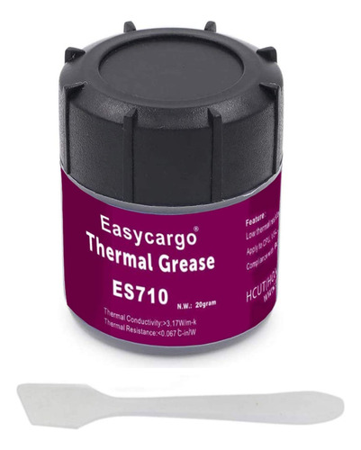 Easycargo Kit De Pasta Trmica De Plata De 20 Grs, Grasa Cond