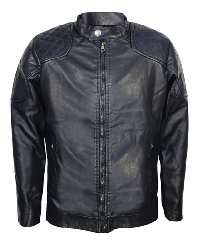 Imagen 3 de 8 de Chamarra Biker Vini Piel Roosevelt Súper Calidad Premium 04