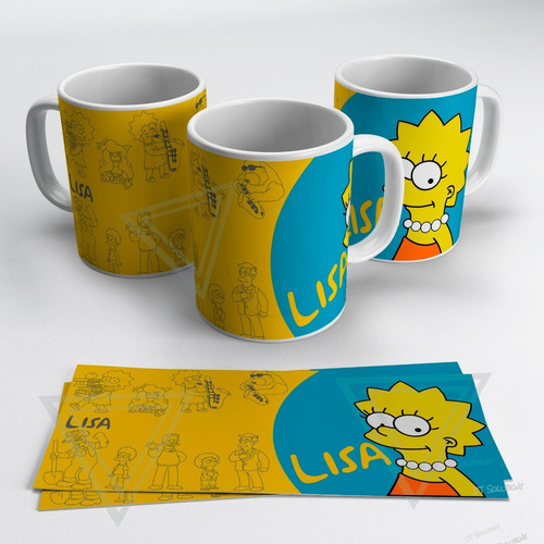 Imagen 6 de 8 de Tazas De Los Simpson Personalizadas, Full Color