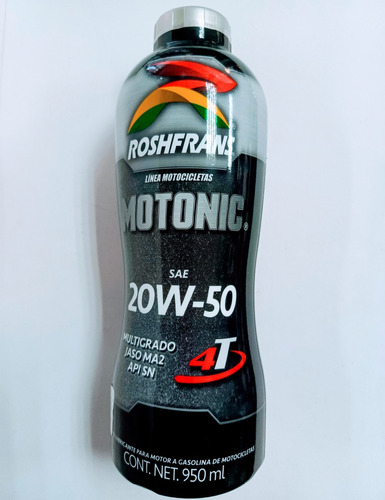 Aceite Roshfrans Motonic 20w50 Mineral 