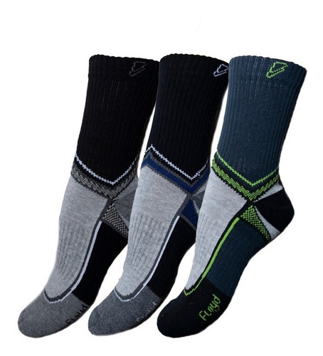 Imagen 3 de 5 de Pack X 6 Pares Medias Deportivas De Hombre Floyd Art. Go 471