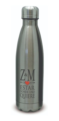 Botella Térmica Metalica Acero Inox. 500ml  Z M