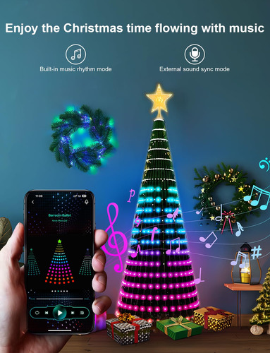 Luces Inteligentes Rgb Para Árbol De Navidad 400 Led