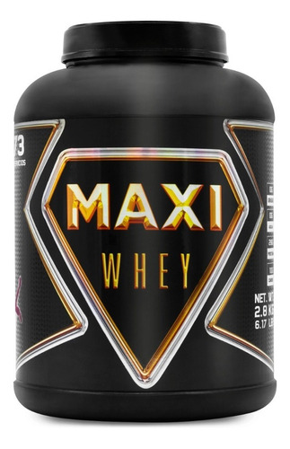 Proteína Maxi Whey 2.8 Kg Suero De Leche 73 Servicios Sabor Fresa