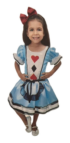 Fantasia Alice No Pais Das Maravilhas De 2 À 8 Anos - Oferta