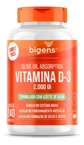 Comprar Vitamina D3 2.000 Ui Em Azeite De Oliva, 240 Cápsulas Softgel | Bigens