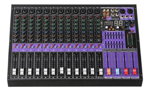 Mezclador De Audio 12 Canales Sound Town Triton-tx1202