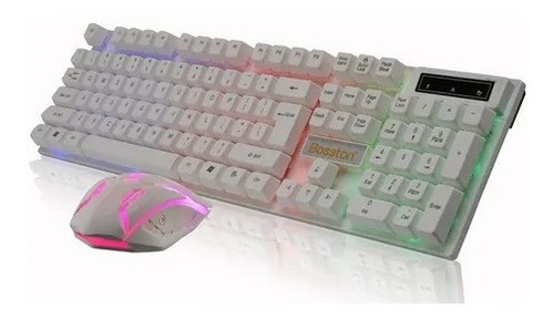 Teclado Y Mouse Gamer Retroiluminado Con Luces Led Bosston 