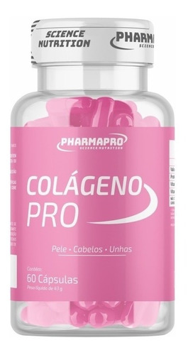 Colágeno Pro Hidrolisado C/ Vitaminas & Betacaroteno 60cps Sabor Natural