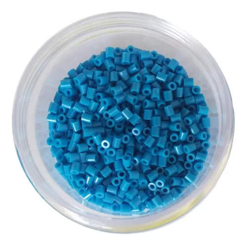 Perler Hama Beads 2,6mm Rígido - Azul E Verde - 1000 Peças