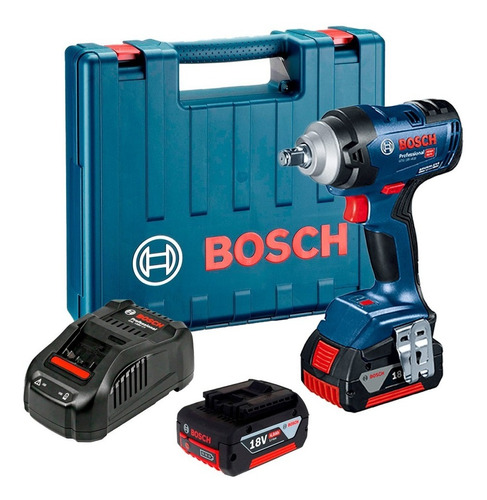 Llave De Impacto Bosch Gds 18v-400+2 Baterías 4ah Y Cargador