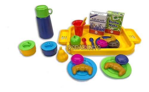 Juego De Mate Con Medialunas Y Accesorios Merienda Antex