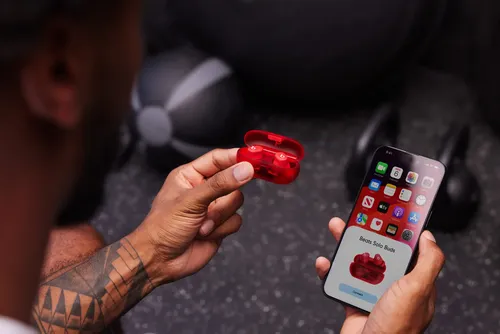 Beats Solo Buds Fones Wireless Vermelho Transparente | MercadoLivre