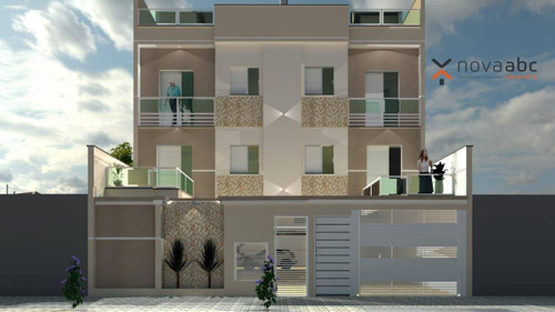 Imagem 1 de 3 de Cobertura Em Construção Com 42m²+42m² Por R$275.000 - Vila Tibiriçá - Santo André/sp - Co0653