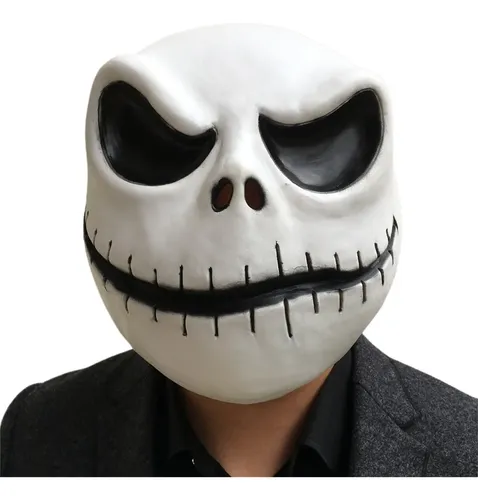 Máscara De Látex Jack Skellington Crydollshutup