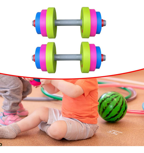 Conjunto De Halteres Para Crianças 2 Peças, Alça 12 Cm