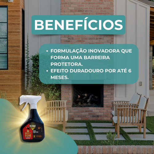 Kit 12 Klerat Inseticida Spray Barata, Carrapato, Escorpião