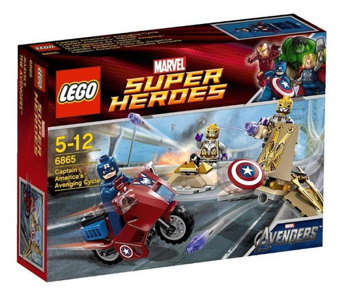 Set Juguete De Construcción Lego Capitán America Moto 6865