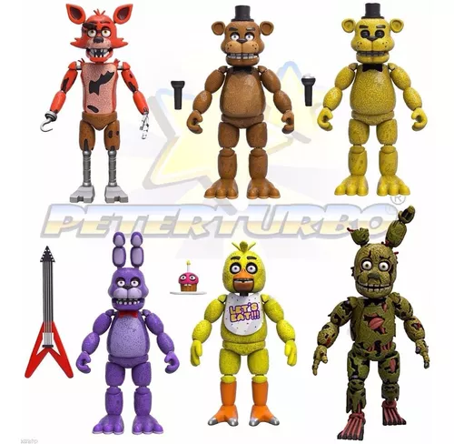 Five Nights At Freddy's Foxy Bonnie Kit 5 Personagens