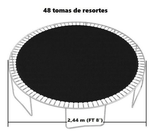 Repuesto Lona De Salto 2,44m Cama Elástica  Juguetón 