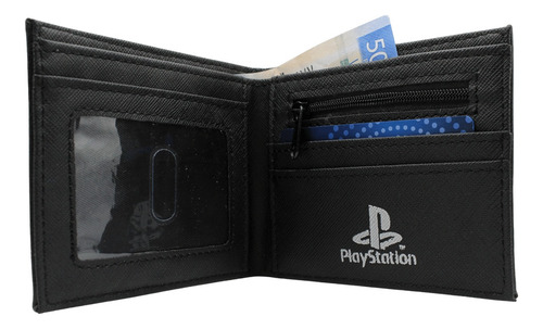 Cartera Billetera Inspirada En Play Station Tokyo 94 Relieve Negro