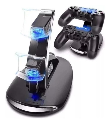 Kit Audifonos Gamer Ps4 Cargador Doble Control Ps4 1silicona