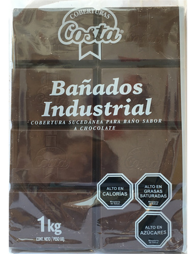 Chocolate Sucedáneo Costa Industrial Para Baño 1 Kg.