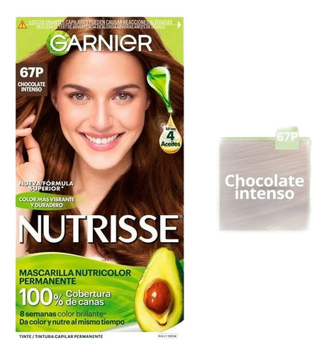 Tinte Para Cabello Nutrisse 67p Chocolate Intenso